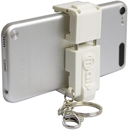 Musemee Tripod Mount Clamp Adapter Holder Clip (White) for for All Cellphones Smartphones iPhone 7 X SE 6S 6 Plus 5S 5C 5 4s 4, Galaxy S8 S7 S6 S5 S4