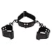 Sexy Bondage Handcuffs for Sex SM PU Leather Neck Collar and Hand Cuff for Women, BDSM Bed Straps Restraints Sex – Adult Sexy Toys,Blackthumb 2
