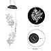 S SUNINESS LED Hummingbird Solar Wind Chimes Outdoor Changing Color Wind Mobile Spiral Spinner Portable Decorative Romantic Windbell Light for Patio Yard Garden Home Pathway (Angel)