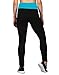 HDE Women's Maternity Yoga Pants Pregnancy Stretch Fold Over Lounge Leggings (Black with Teal, Medium)