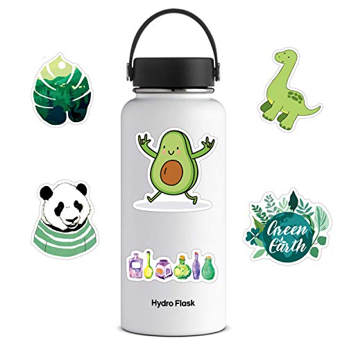 image for Acekar VSCO Stickers for Hydro Flask,Green 70 pcs Waterproof Water Bot