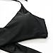 MOOSKINI Womens Push-up Bikini Set Two Piece Halter Bathing Suits Swimsuit (S, Black)