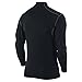 Nike Men's Pro Combat Fitted Mock Neck Shirt Dri-Fit (X Large) Black