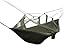 Enjoydeal Portable High Strength Parachute Fabric Hammock Hanging Bed with Mosquito Net for Outdoor Camping Travel (Army Green)