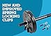 US Weight Duracast 55 lb. Barbell Weight Set with Two 5 lb. Weights, Four 10 lb. Weights, One 4 lb. Two-Piece Threaded Barbell Bar, Two Locking Spring Clips