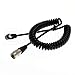 Eonvic DC to Hirose 4pin Male Plug Power Coiled Cable for Sound Devices Zaxcomn Zoom F4 F8 Blackmagic Cinema Camera 4K