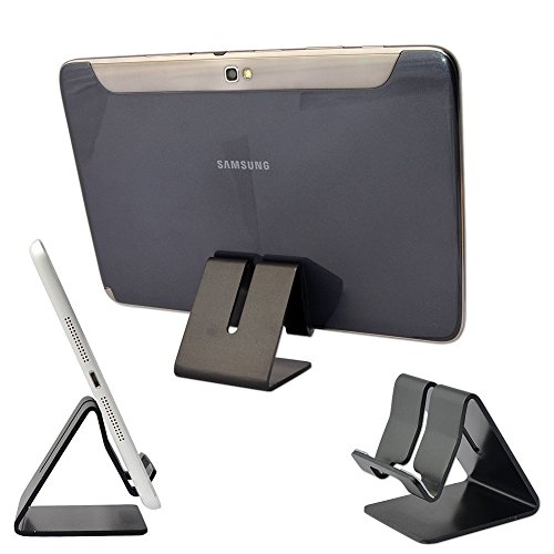 Desktop Cellphone Stands, OWIKAR Solid Aluminum Metal Charging Dock Mount Holder Stander Cradle Compatible Nintendo Switch Samsung Galaxy S7 Edge S6 Smartphones (Black)