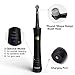 Fairywill Rotary Electric Toothbrush Rechargeable for Adults, 3 Brushing Modes 2 Replacement Heads USB Charging Portable Electric Toothbrush Waterproof Black…