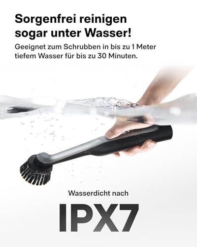 HOTO Wand Electric Cleaning Brush, USB-C Wireless Grout Brush with 12 Cleaning Heads, IPX7 Bathroom Cleaning Brush, Electric for Grouts, Corners, Floors, Tiles, Kitchen, 3D Printing Cleaning, Bathroom Gadgets