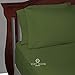 Cosy House Collection Everyday 1500 Series Bed Sheet Set - Ultra Soft & Cool Hotel Bedding - Deep Pocket - Wrinkle, Stain and Fade Resistant - 4 Piece Set (Queen, Olive Green)