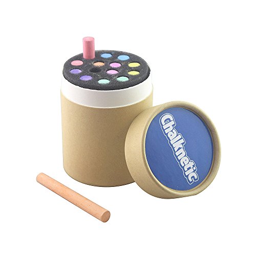 Chalknetic Non-Toxic Colored Chalk, School Chalkboard Chalks, 14 Counts (7 Colors), Drop Proof Package
