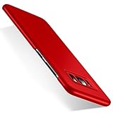 Humixx Samsung Galaxy S8 Plus Case Thin Non Slip [Anti-fingerprint] Stylish Slim Matte Case Anti Slip Protective Case for Galaxy S8 Plus Red