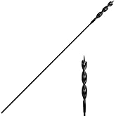 Flexible Installer Drill Bit for Pulling Wires Through Walls Ceilings and Sidewalks, 54-Inch Long, 1/2-Inch Auger with a Fish Eye Hole and Screw Point, 3/16" 3-Flat Anti-Slip Shank.