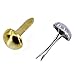 BESTTOYHOME 500 Pieces Mini Small Paper Fasteners Brass Plated Scrapbooking Brads Round Metal Brads with Storage Box for Crafts Making DIY, Gold and Silver