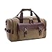 Duffle Bag Canvas Weekend Bag Large Capacity Durable Travel Tote Luggage Bag for trip,gym,business