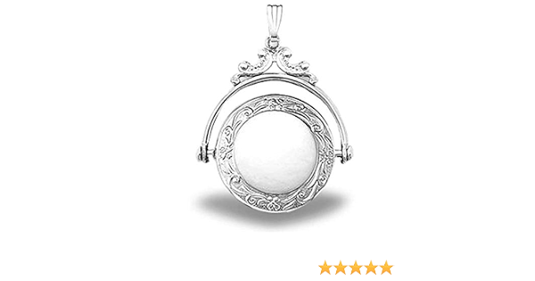 Sterling Silver Round Swivel Picture 