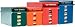 Nadex Rolled Coins Storage Boxes with Lockable Covers | High Capacity Wrapped Coins Color Coded Coin Organizing Trays for Quarters, Dimes, Nickels, and Pennies primary