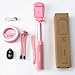 Selfie Stick Tripod 1.12M with Ring Light Remote Bluetooth for Live Stream Compatible for iPhone X/SE/6/6s/6 Plus/7/7 Plus/8/8 Plus/,Samsung 8/S8/S8 Plus,Nexus,LG,Moto and More(Pink)