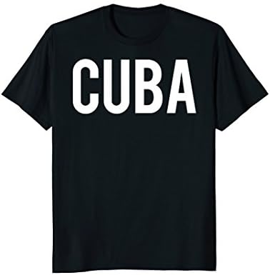 Mens Cuba T Shirt - Cool new cuban fan funny cheap gift tee 2XL Black