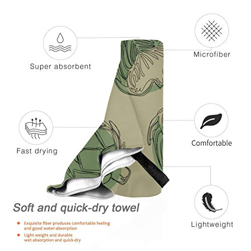 NA-Green-Fashion-Forest-Bamboo-Shoots-Towel-Microfiber-Hair-Travel-Towel-Camping-Microfiber-Towels-For-Body-Beach-Towel-Family-275-X-5170-X-130cm-best-For-Gym-Travel-Camp-Yoga-Fitnes