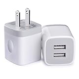 USB Wall Charger, Charging Plug HopePow 2-Pack USB 5V/2.1A Home Travel Wall Charger Adapter Plug for iPhone 7, 7 plus, 6, 6s, 5, 5S, iPad, iPod, Samsung S5 S6 S7 Edge, Google Pixel, HTC, LG, NOKIA