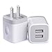 USB Wall Charger, Charging Plug HopePow 2-Pack USB 5V/2.1A Home Travel Wall Charger Adapter Plug for iPhone 7, 7 plus, 6, 6s, 5, 5S, iPad, iPod, Samsung S5 S6 S7 Edge, Google Pixel, HTC, LG, NOKIA