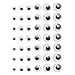 DECORA 8mm-20mm Round Wiggle Googly Eyes With Adhesive on Back Pack of 600