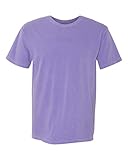 Comfort Colors Pigment-Dyed Short Sleeve Shirt Large Violet
