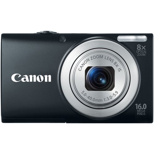 Canon PowerShot A4000IS 16.0 MP Digital Camera with 8x Optical Image Stabilized Zoom 28mm Wide-Angle Lens with 720p HD Video Recording and 3.0-Inch LCD (Black)