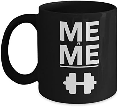 ME Vs. ME Body Building Motivation - Great Personal Trainer Gifts (Black)