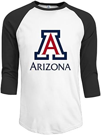 Men's Arizona Wildcats 3/4 Sleeve Raglan Shirts Athletic Jersey