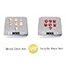 DnDnD White with Gold Number DND Dice Sets,Solid Metal Die with Free Gorgeous Metal Tin for Dungeons and Dragons D&D Role Playing Game Tabletop Games