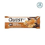 Quest Nutrition Protein Bar, Chocolate Peanut Butter, 20g Protein, 2.1oz Bar, 12 Count