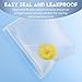 Just B Reusable Storage Bags - Extra Thick Sandwich and Food Pouch for Vegetables, Fruits, Biscuits and Snacks - Leakproof Lunch PEVA Container - Easy to Wash, Tear-Resilient, No BPA or Lead - 10-Pack