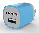 Liger USB Wall Travel For Smartphone, Tablet, Speaker Headset & Power Bank - Blue