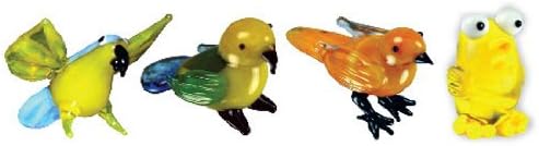 Looking Glass Miniature Collectible - Parrott / Canary (4-Pack)