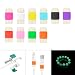 Pack of 10, PeresĀ® Noctilucent Colorful Data Cable Saver Protector for Apple USB Lightning Cable Iphone Earphones Protector and Charging Cables for iphone / ipad , Glow in the Dark (20 X Combo)