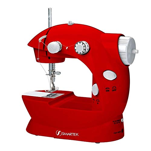 SmartCare SC-08 Mini cordless Sewing Machine with Pedal Red Light and Compact