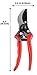Pixpri Pruning Shears (Red) – Garden Bypass Pruners and Ergonomic Flower Cutter – Ideal Gardening Tool for Trees, Shrubs, Bushes, Weeds – Non-Slip, Foam Grip – Flannel Storage Bag