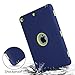 iPad 6th Generation Case, iPhone 9.7 Case 2017/2018, DUEDUE 3 in 1 Heavy Duty Rugged Shockproof Full Body Protective Anti Slip Cases for New iPad 9.7 inch 5th/6th Generation, Navy Blue/Green