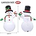 MerryXGift Christmas Inflatable Snowman 6ft - Xmas Airblown Inflatable Blow up Decorations for Yard Outdoor Garden Lawn