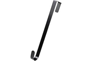 Wreath Hanger for Front Door Door Wreath Hangers Over Door Wreath Hanger for Christmas Black Steel Over Door Hooks Wreath Hol