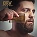 BRV MEN Beard & Mustache Comb, 100% Natural Green Sandalwood, Pocket Beard Comb with Carry Case, Wooden Beard Comb for Men For All Types and Styles of Hair & Beard