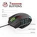 Redragon Impact RGB LED MMO Mouse with Side Buttons Laser Wired Gaming Mouse with 12,400DPI, High Precision, 18 Programmable Mouse Buttonsthumb 3