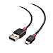 Cable Matters 3-Pack Short USB to Micro USB Cable (Micro USB Charging Cable) in Black 3 ft