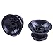 BronaGrand 5 Pairs Black Replacement Analog Stick Thumbsticks Thumb Stick Joystick with 3 Tools for Playstation 4 PS4 Controller (Black-TYPE2)