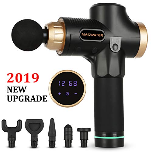 MASWATER Massage Gun Percussion Massager Portable Handheld Deep Multifunctional Muscle Massager 20 Speeds Helps Relieve Muscle Soreness and Stiffness Personal Massage Device
