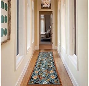 SavaHome 2711 20X57 Non-Slip Rubber Back Extremely Durable Anti-Slip Water Resistant Floor Mat for Kitchen Hallway Entrance Doormat Home Décor Smooth Rug Type Thin Runner Mat