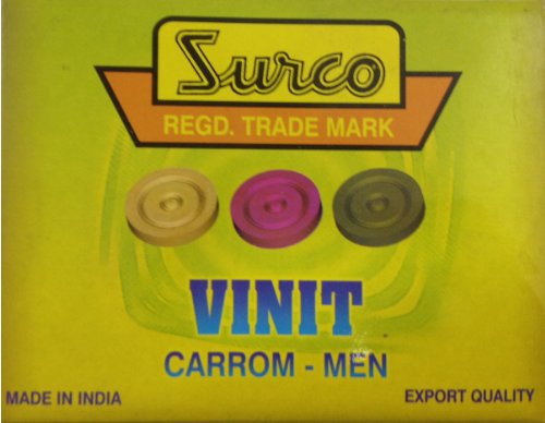 Surco Vinit Wooden Carrom Coins Set