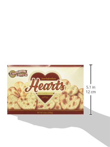 Valley Lahvosh Hearts Crackers 4.5 oz (Pack of 4)